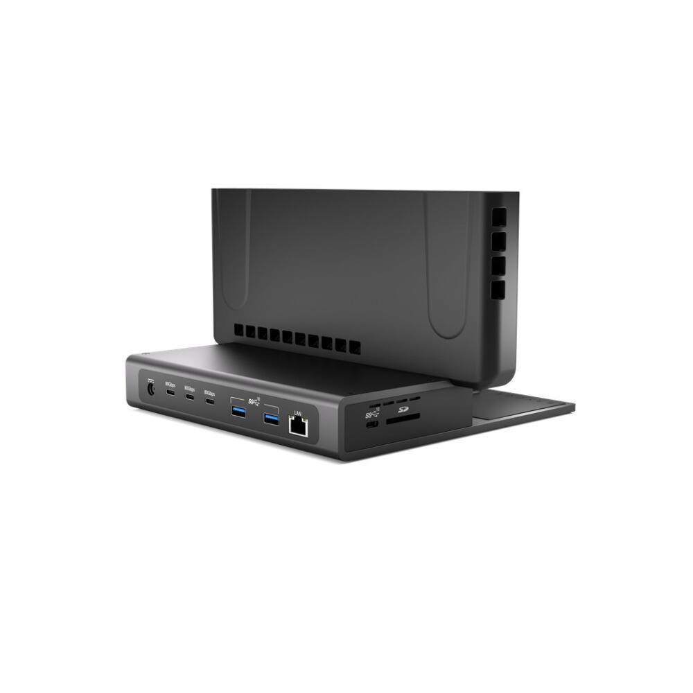 Back. Brydge - Brydge ProDock Trio TB5 Vertical Dock Bundle for 14 Inch MacBook Pro.