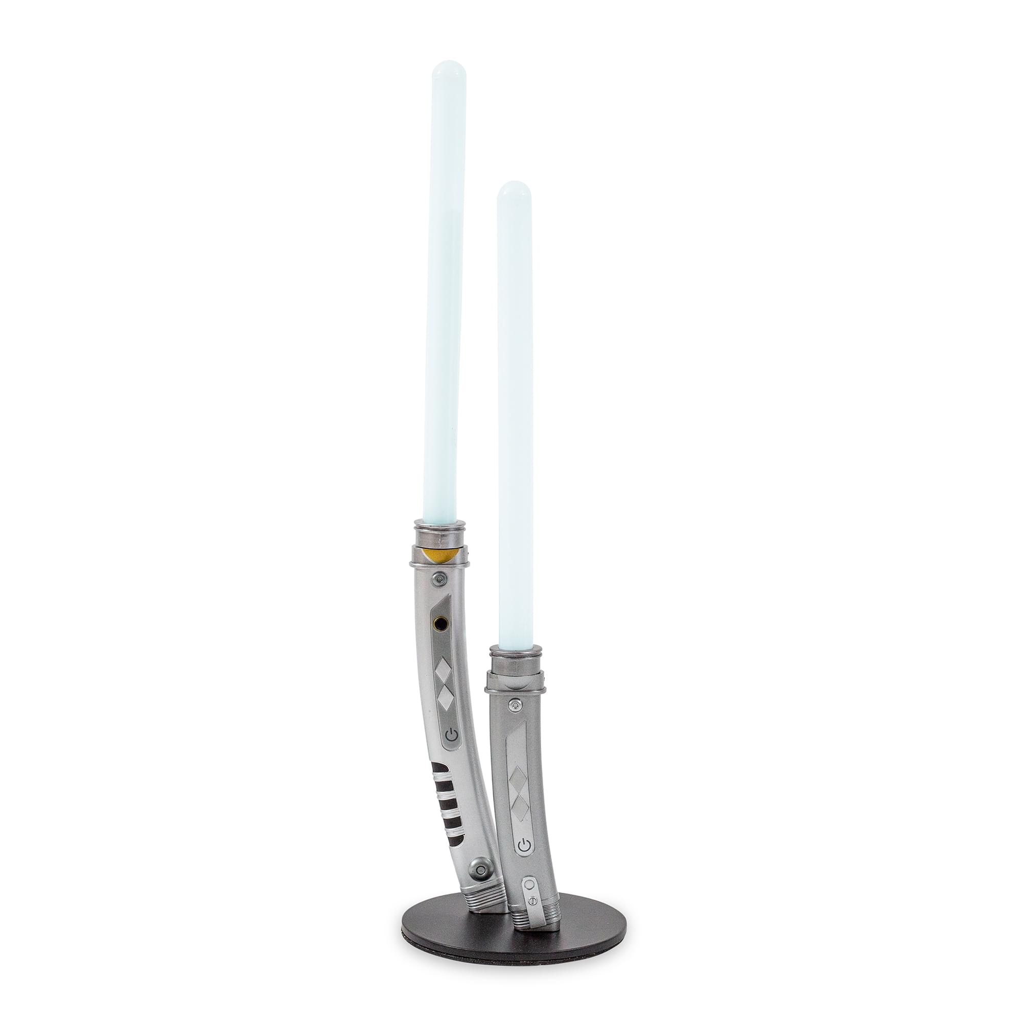 Front. Ukonic - Star Wars Ahsoka Tano White Dual Lightsabers 12-Inch Mini LED Mood Light - White.