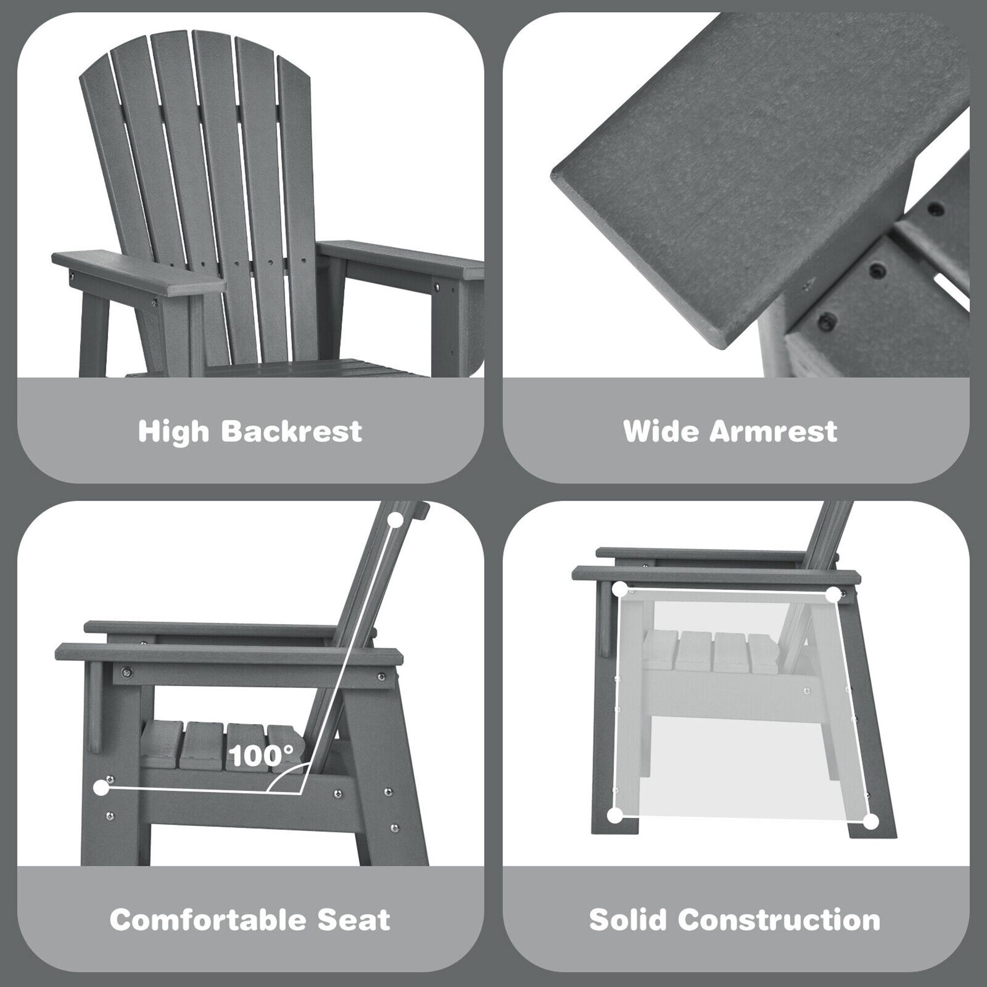 High Backrest  
Wide Armrest  
100°  
Comfortable Seat  
Solid Construction