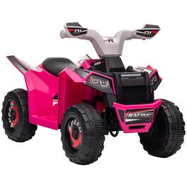 Aosom - Kids ATV Quad Car, 6V Four-Wheeler Ride on Toy with F/B Function, Wear-Resistant Wheels for Toddlers 18-36 Months