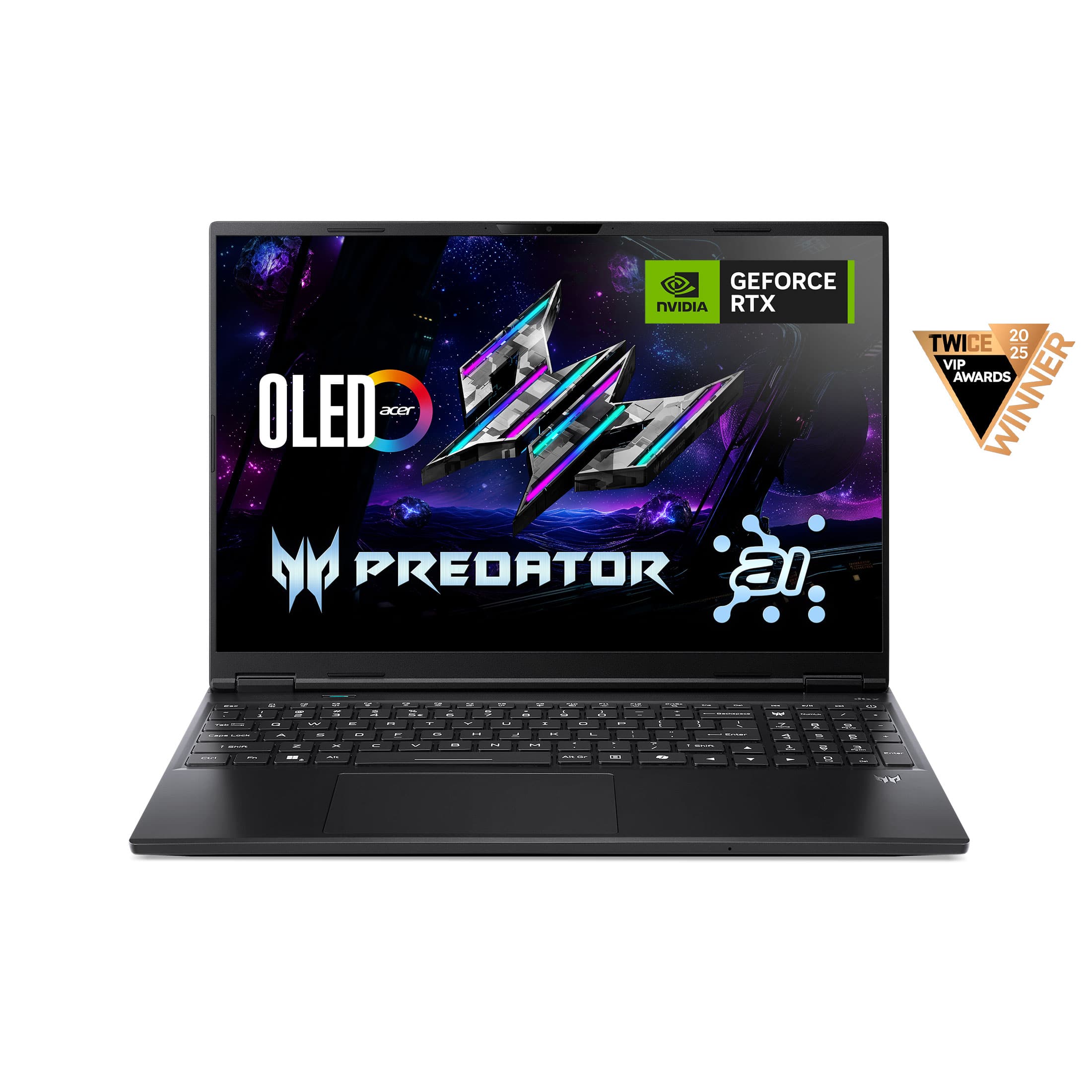 GEFORCE NVIDIA RTX
OLED
acer
PREDATOR
TWICE 2025 VIP AWARDS WINNER