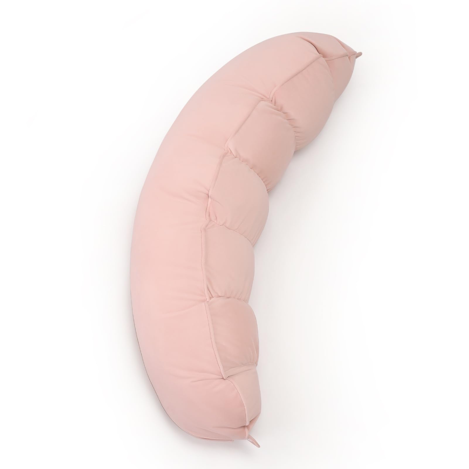 Hirose Alice - Peallow(pat Pend) - Long Round Body Pillow For Adults Bolster Sleeping Soft And Supportive & Support (- 29 5 - Soft Pastel Pink 29.5"