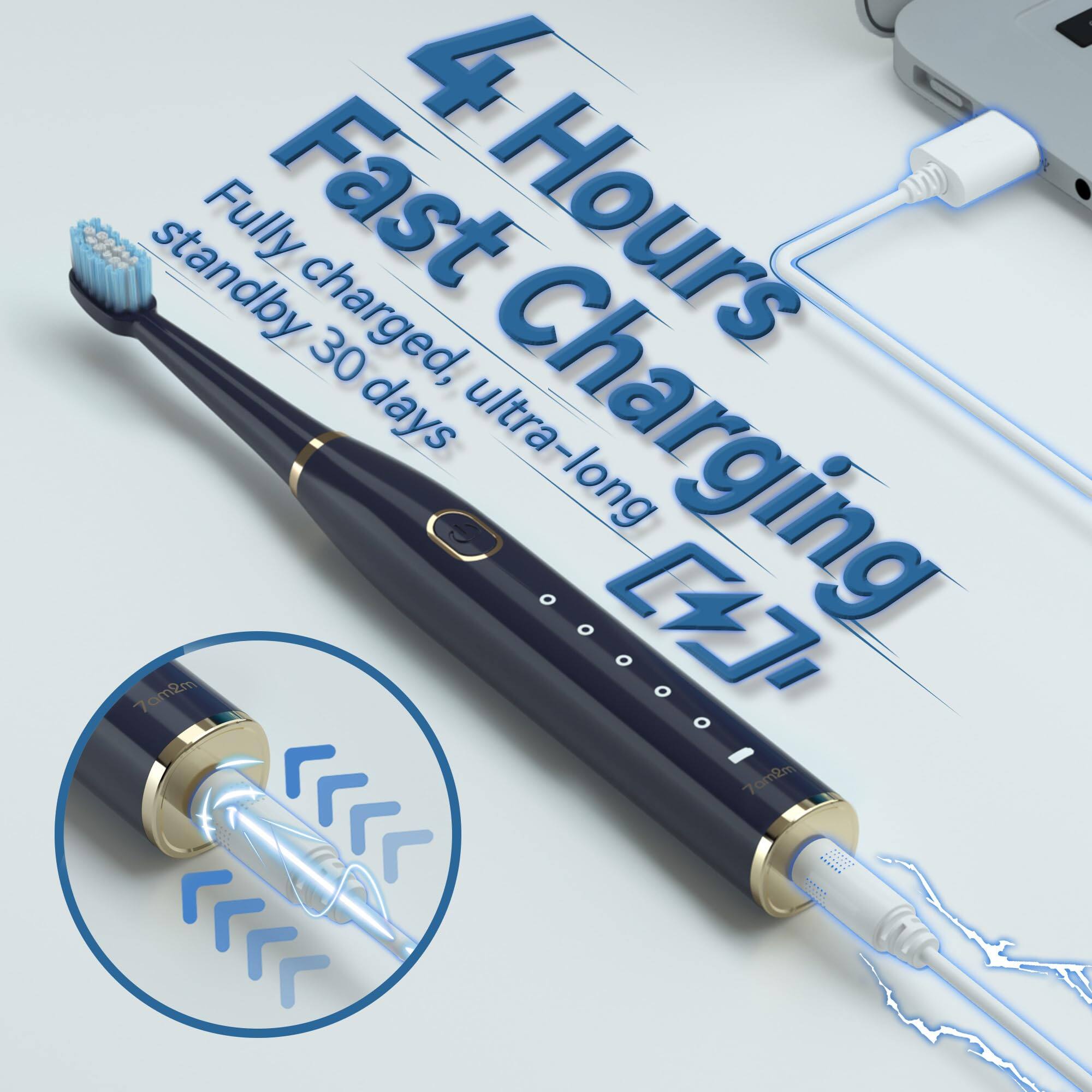 4 Hours Fast Charging  
Fully charged, ultra-long standby 30 days