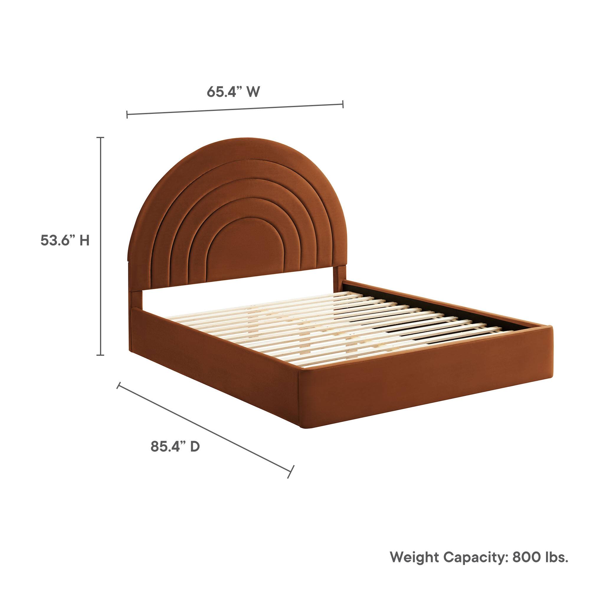 65.4" W  
53.6" H  
85.4" D  
Weight Capacity: 800 lbs.