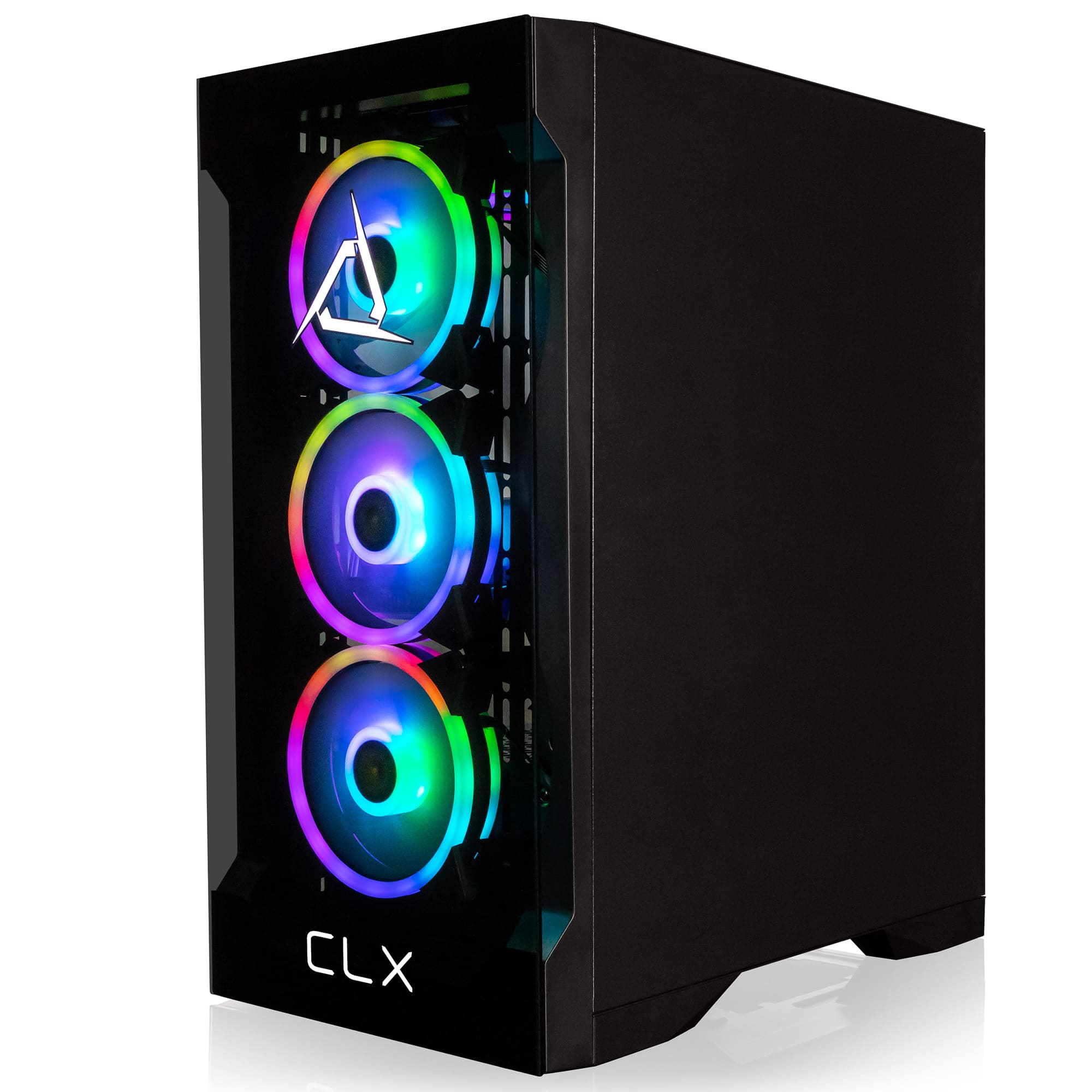 Alt View 4. CLX - SET Gaming Desktop - Intel Core Ultra 5 245KF - 32GB DDR5 5600 Memory - GeForce RTX 4060 - 2TB NVMe M.2 SSD - 4TB HDD - Black.