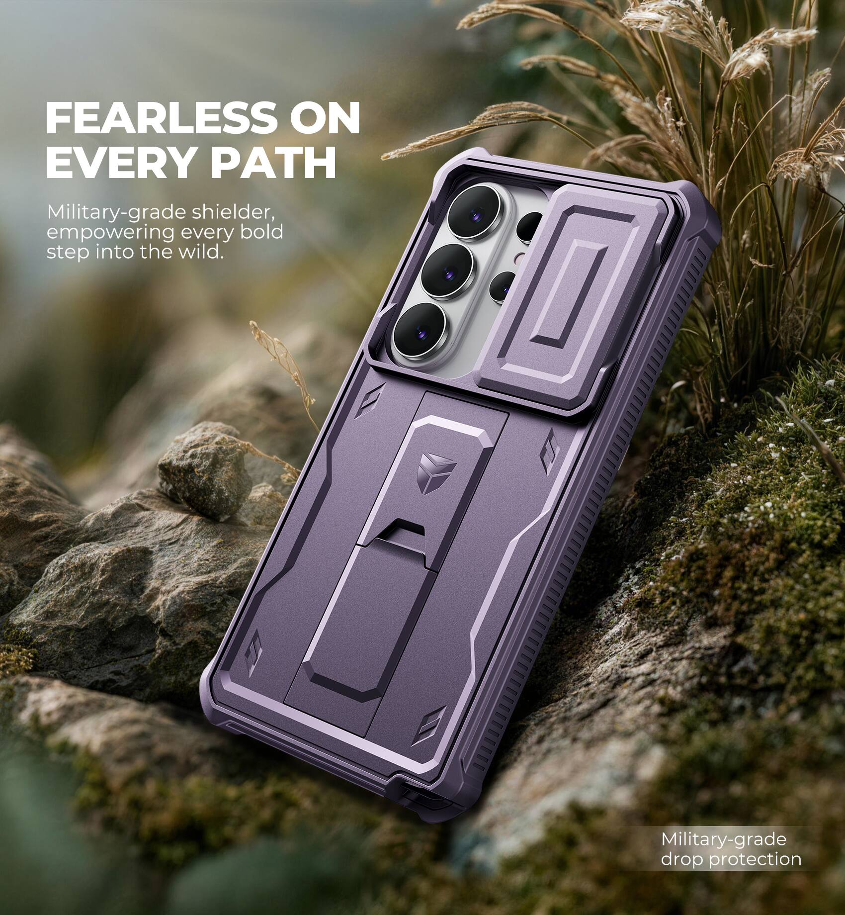 FEARLESS ON EVERY PATH

Military-grade shielder, empowering every bold step into the wild.

Military-grade drop protection