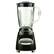Front. Brentwood - Brentwood 12 Speed Blender with Glass Jar in Black - Black.