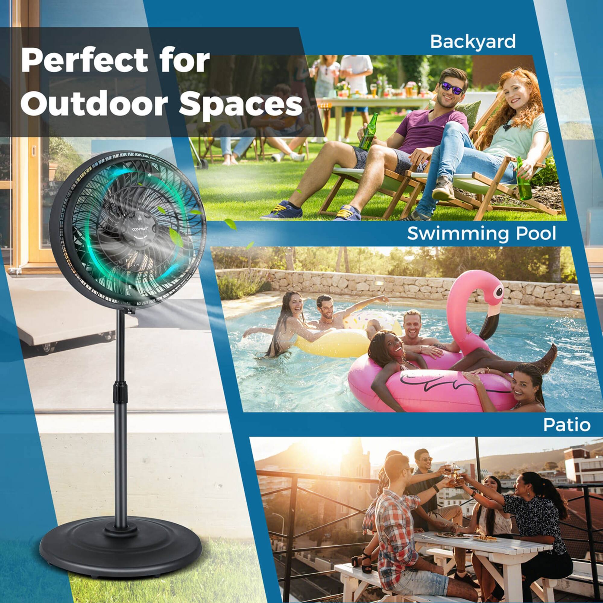 Perfect for Outdoor Spaces: Backyard, Swimming Pool, Patio