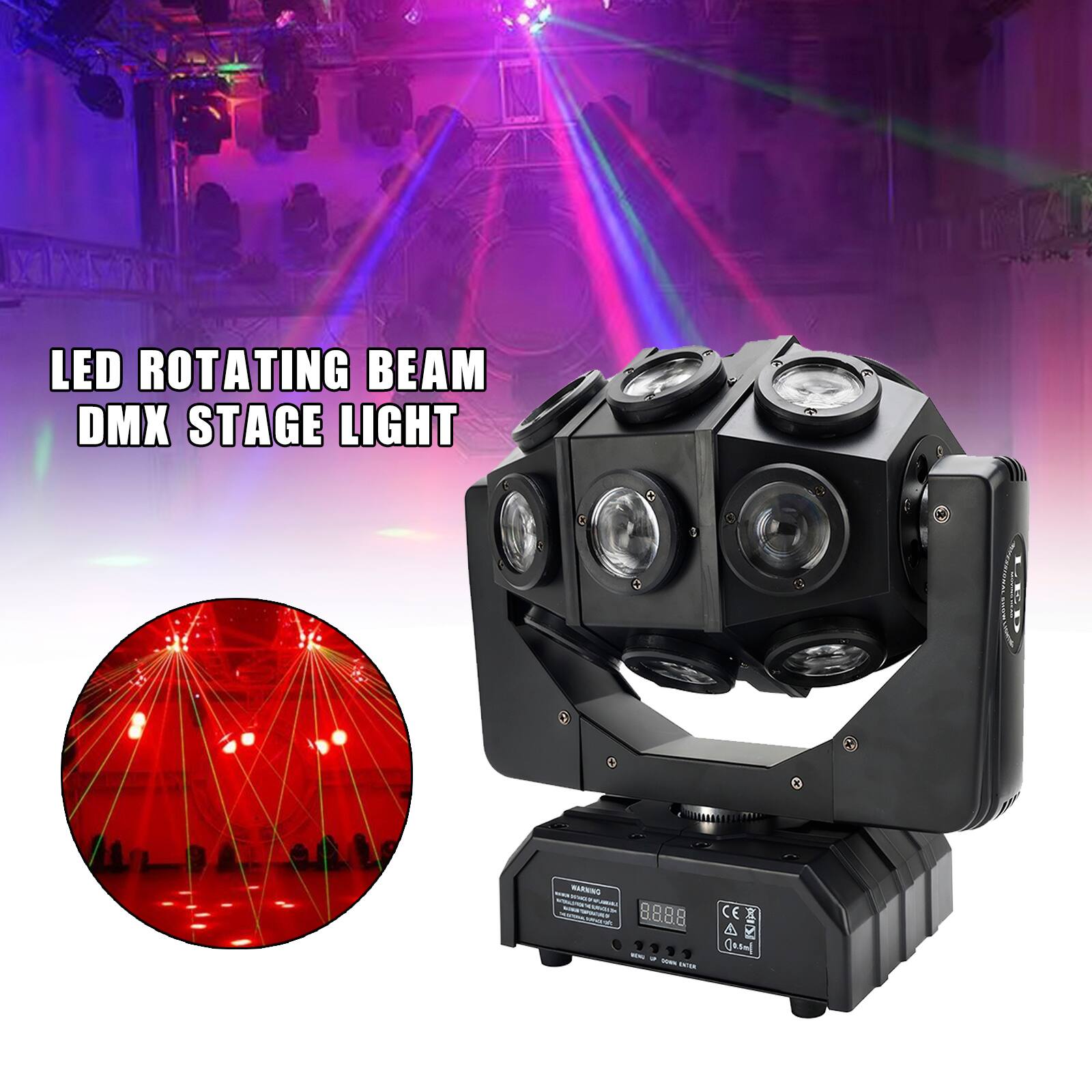 LED Rotating Beam DMX Stage Light
