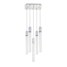 Elegant Lighting - Weston 5 lights pendant in - Chrome