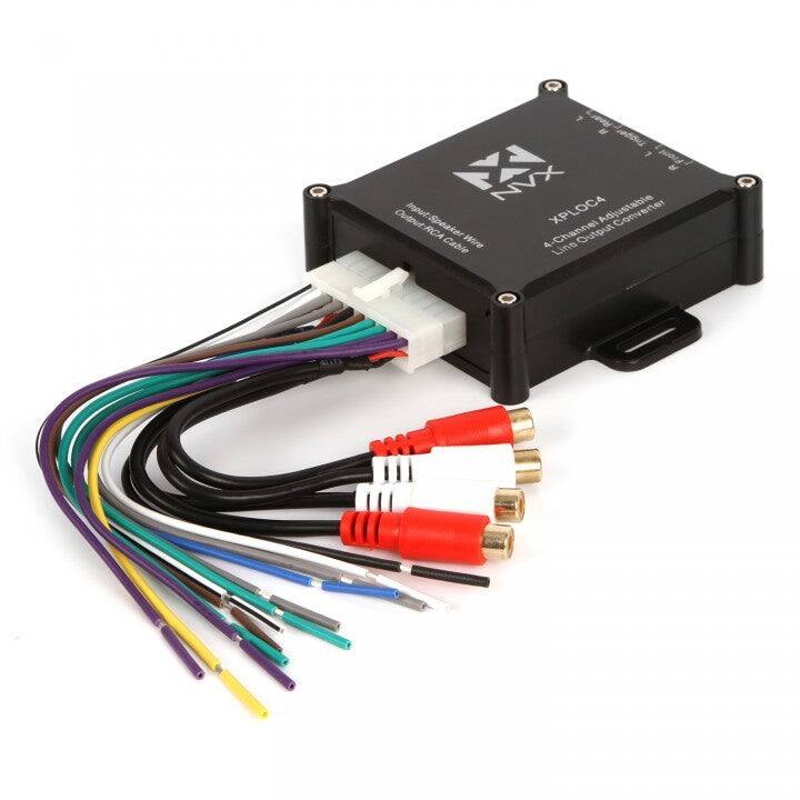 Trigger NVX XPL0C4: RCA Input Speaker Wire to 4-Channel Output Cable 4 Line Output Converter