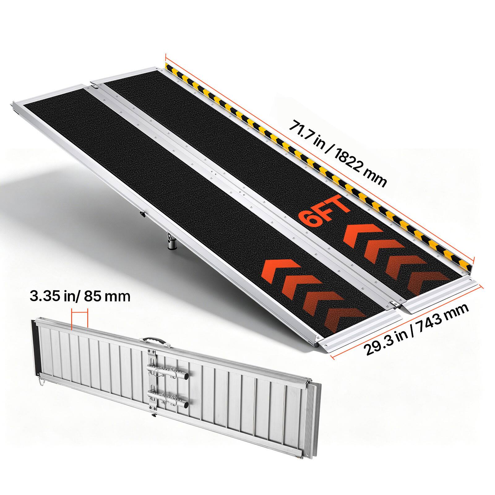 3.35 in/ 85 mm  
71.7 in / 1822 mm  
6FT  
29.3 in/ 743 mm