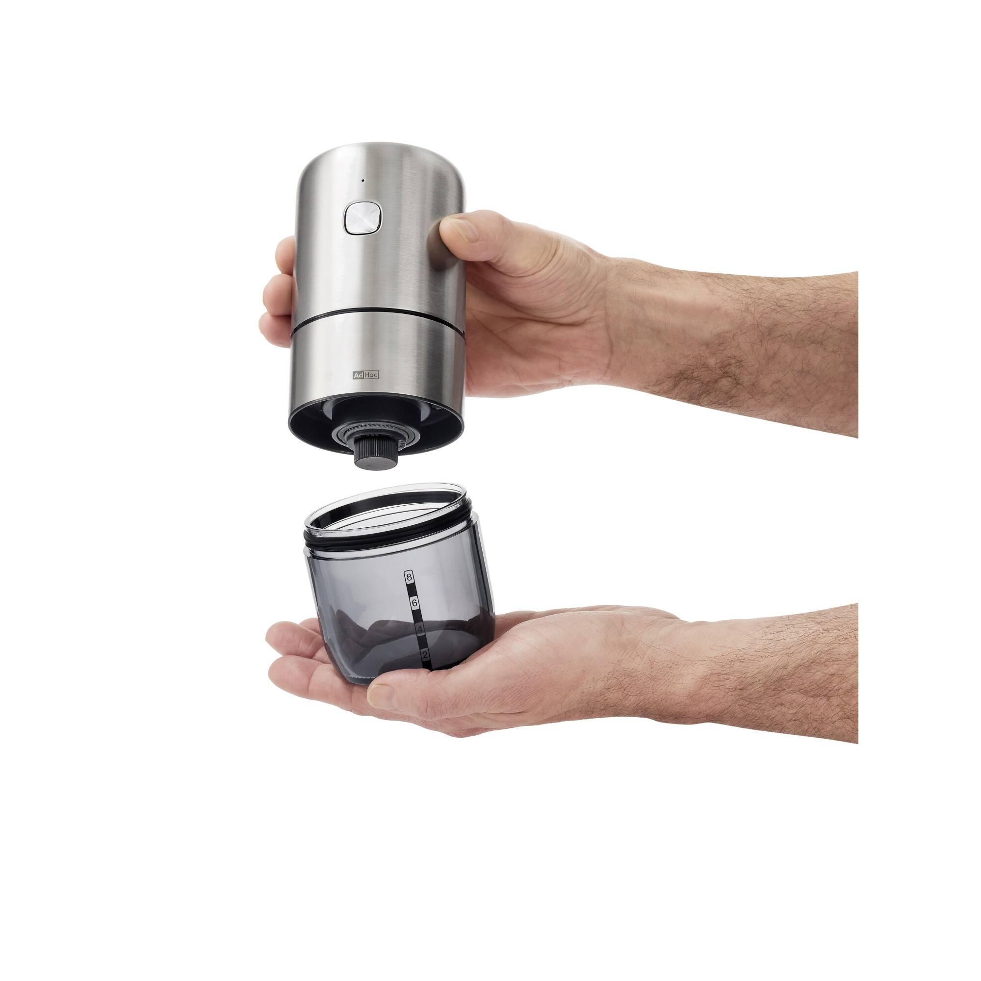 Alt View 4. Ad Hoc - Electric Coffee Grinder - Clear.