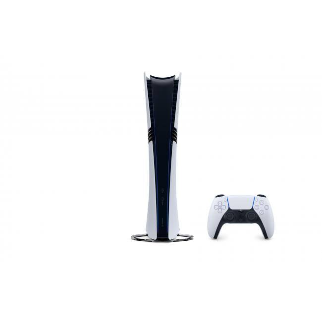 Alt View 2. Sony - PlayStation 5 Pro Console + PlayStation 5 DualSense Wireless Controller - Includes PS5 Pro Console & 2 DualSense - White.