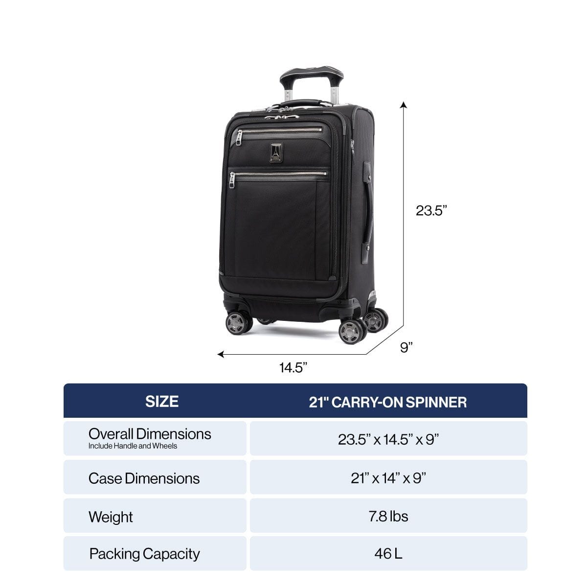 Travelpro Platinum Elite Softside Expandable 21