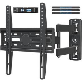Dazzed Corner - Full Motion TV Wall Mount 26–55", Swivel Tilt, Centering, VESA 400x400 - Black
