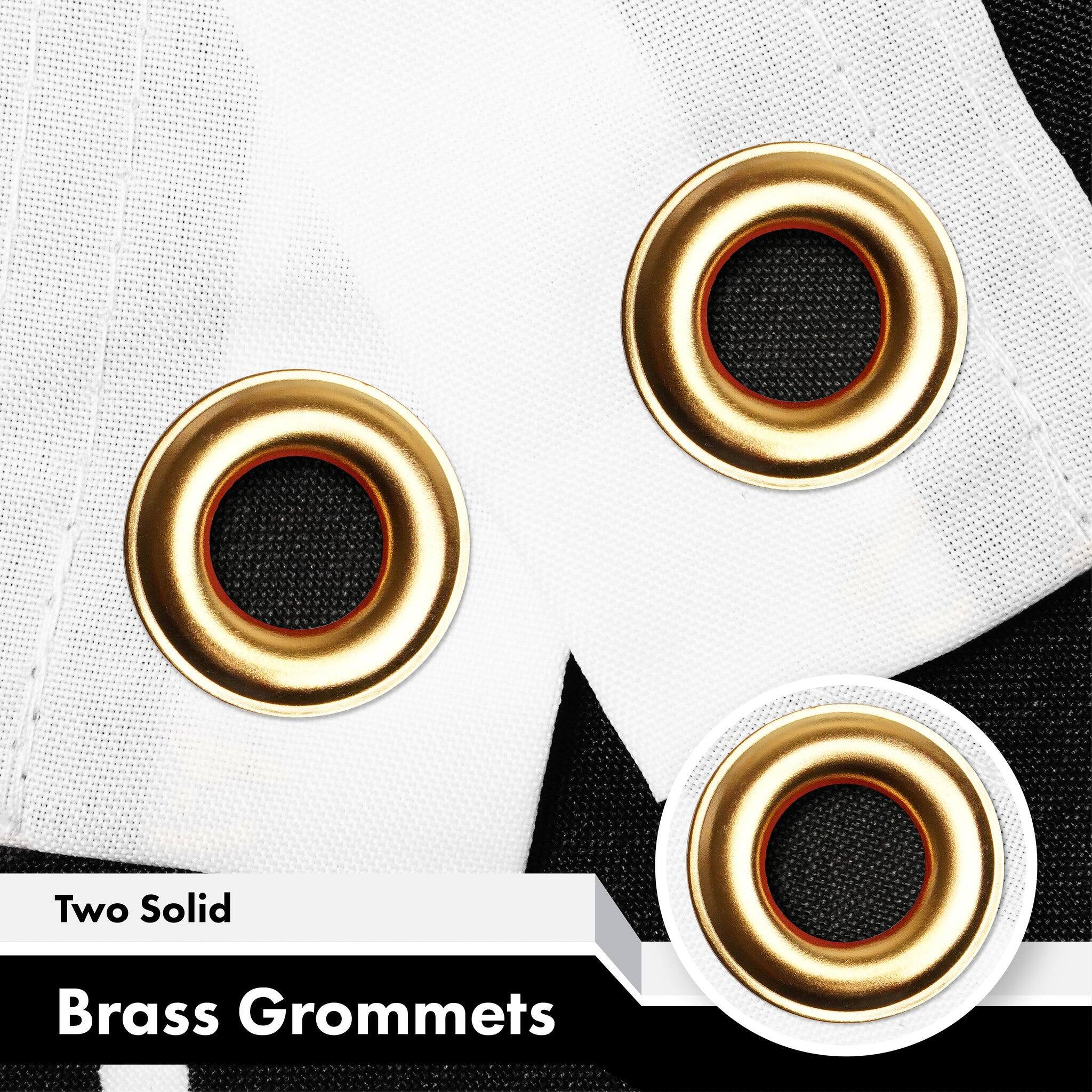 Two Solid Brass Grommets