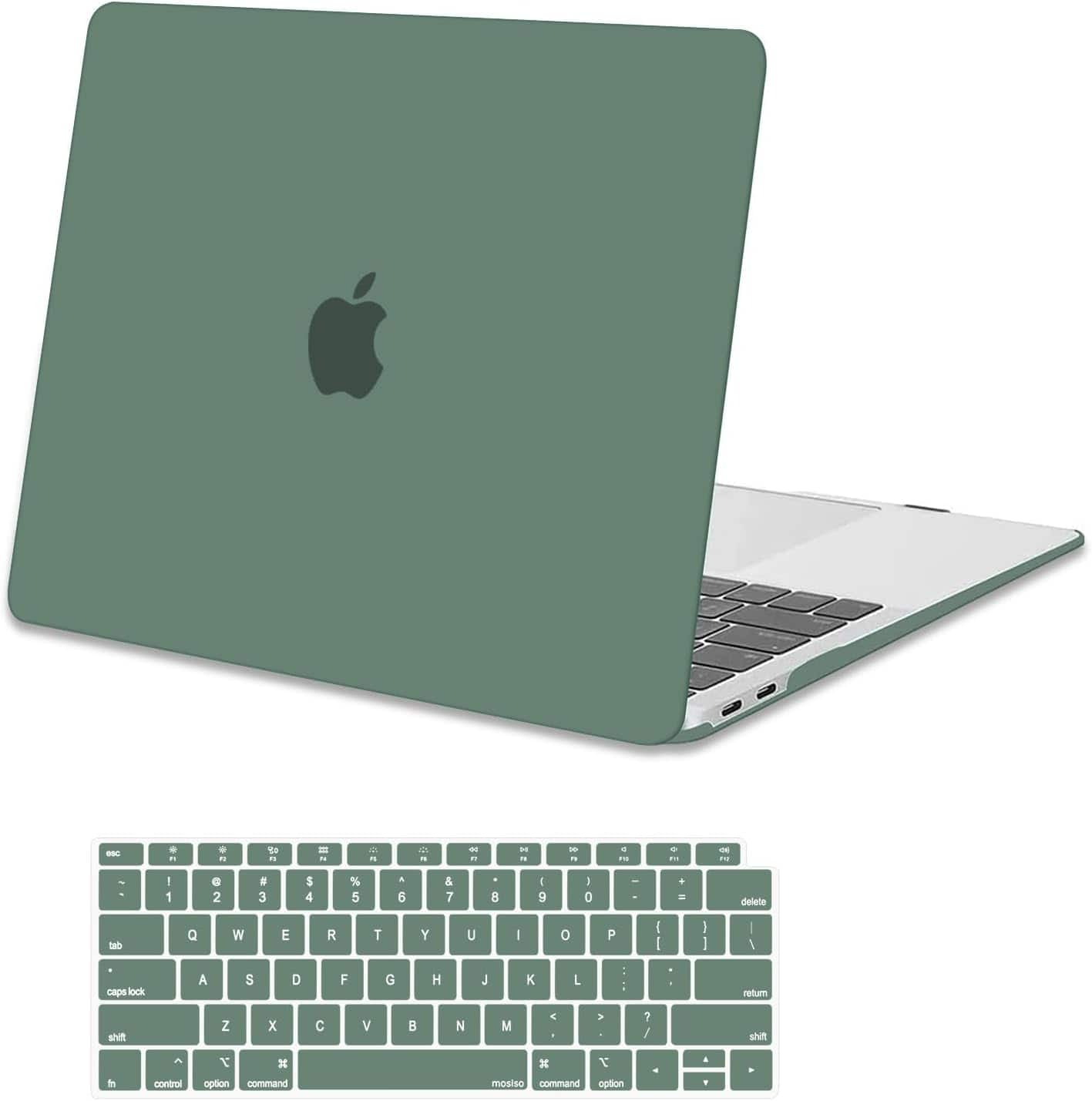 mosiso - Case for MacBook Air 13 inch Case 2020 2019 2018 Release M1 A2337 A2179 A1932 with Touch ID with Keyboard Cover - Emerald Green price history on PriceWatchPro