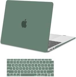 mosiso - Case for MacBook Air 13 inch Case 2020 2019 2018 Release M1 A2337 A2179 A1932 with Touch ID with Keyboard Cover - Emerald Green