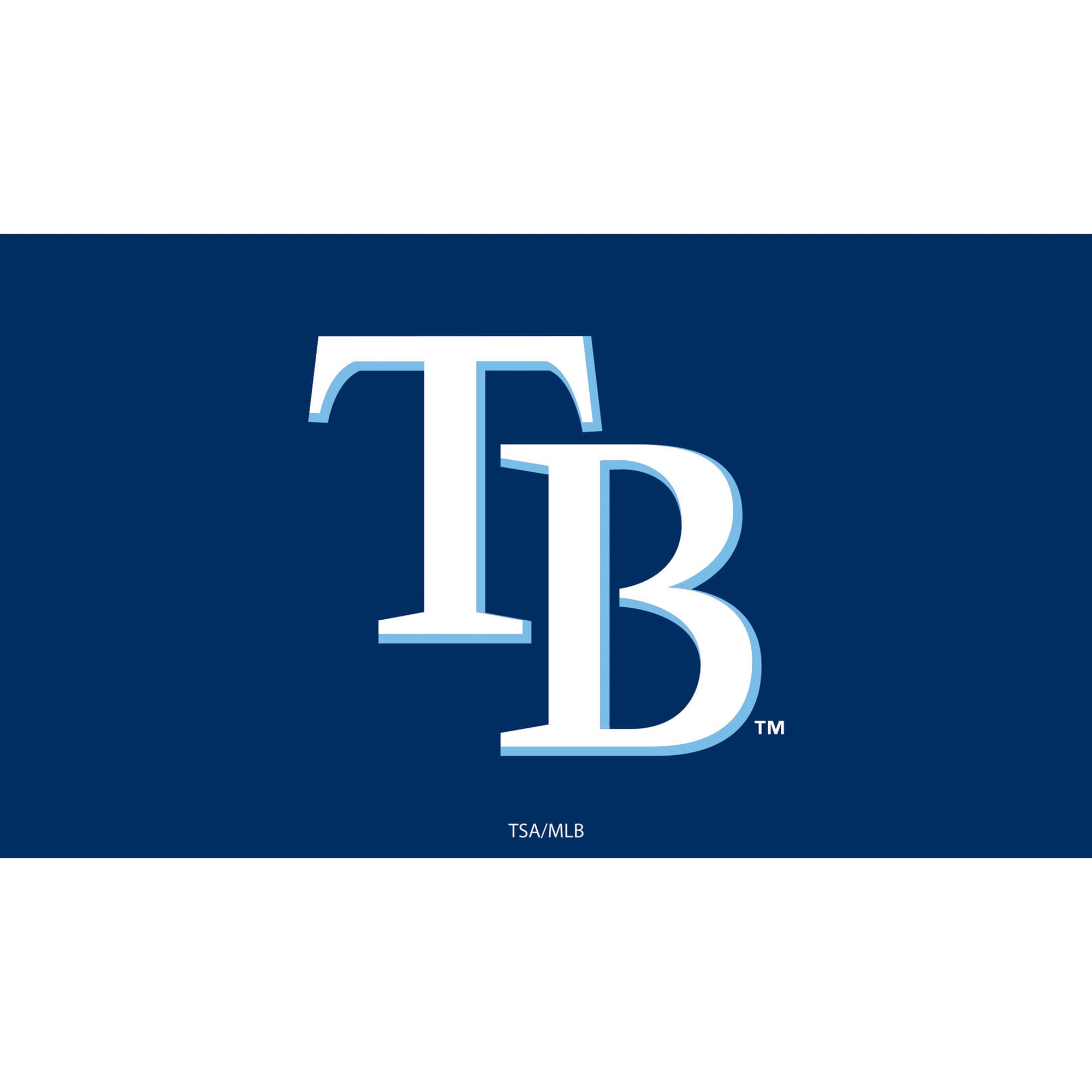 Evergreen Enterprises - Tampa Bay Rays 28" x 16" Logo Indoor/Outdoor Trapper Mat - Multicolor