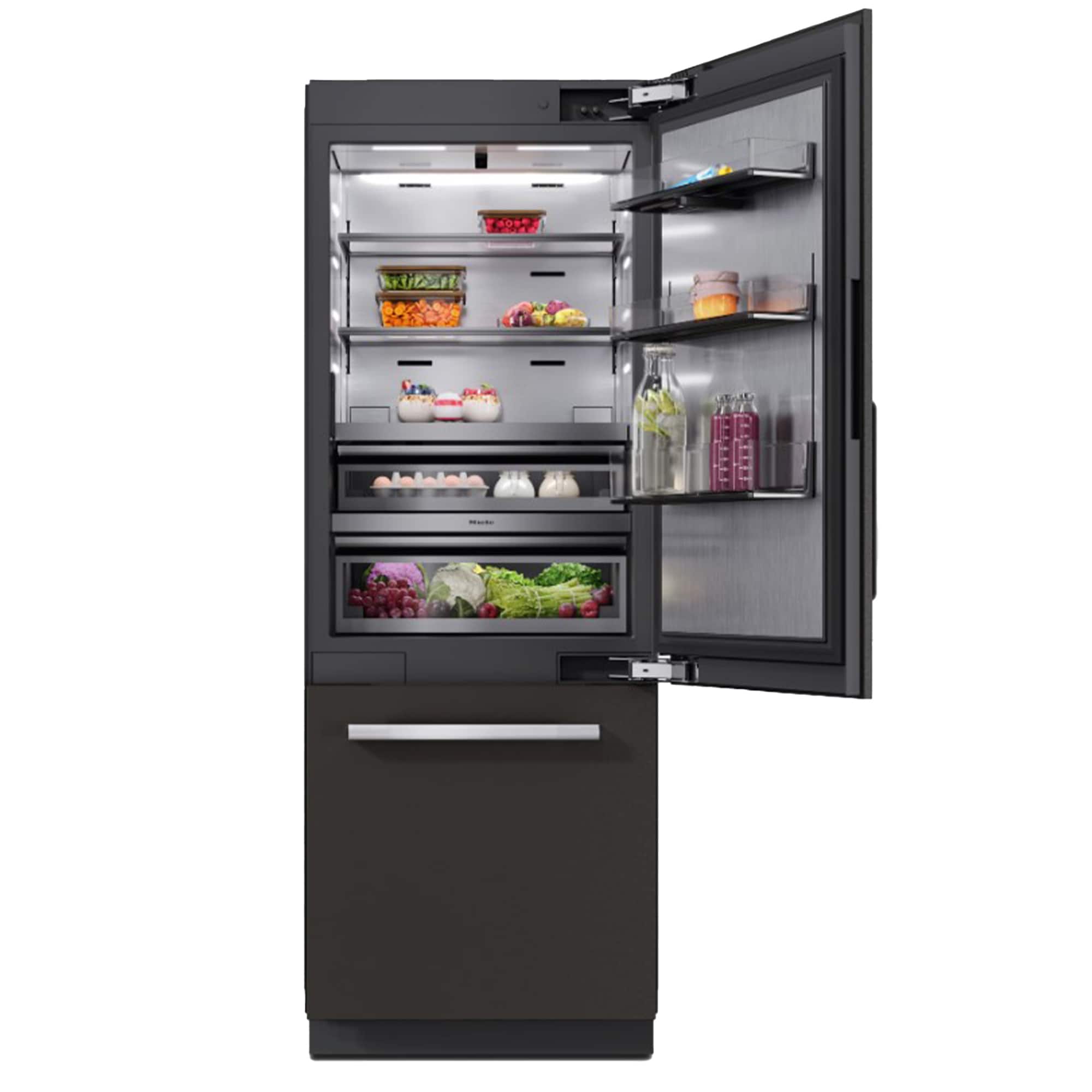 Miele - KFMC 3836 R 30" 16.5 Cubic Feet Bottom Mount MasterCool Fridge-Freezer - Custom Panel Ready