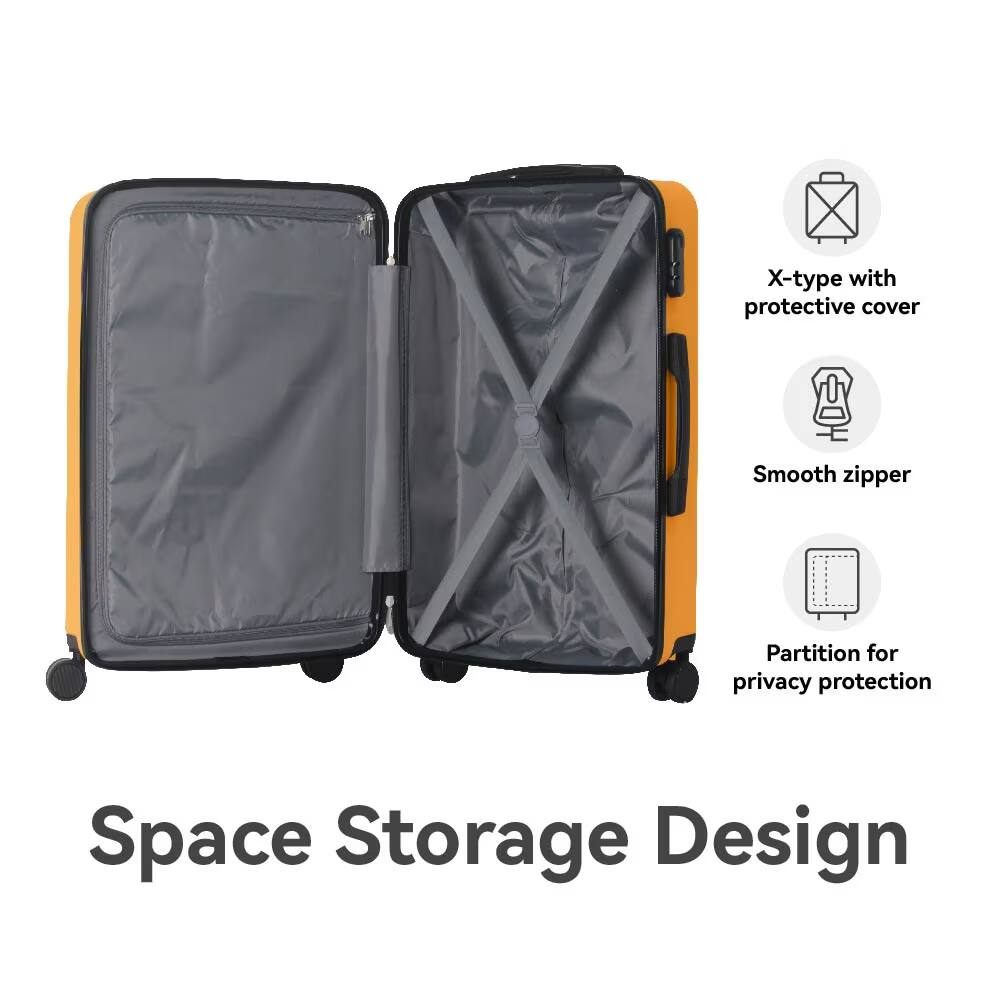 X-type with protective cover  
Smooth zipper  
Partition for privacy protection  
Space Storage Design
