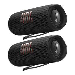 JBL - Flip 6 Waterproof Portable Bluetooth Speaker - Pair - Black