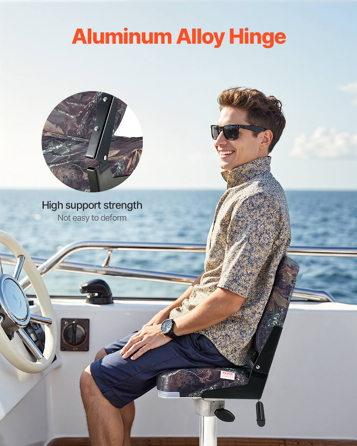 Aluminum Alloy Hinge, High support strength, Not easy to deform, TEVO