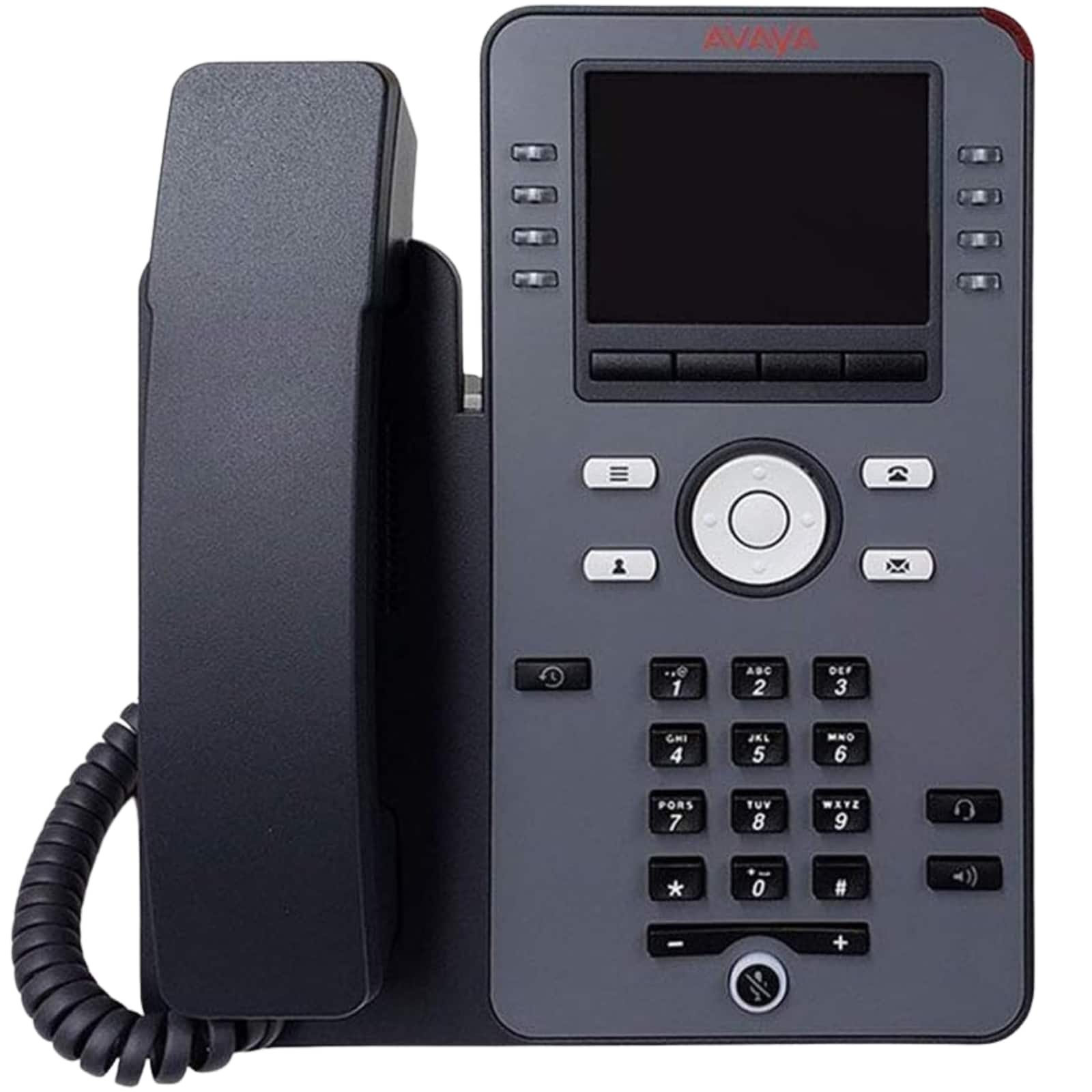 Avaya - J179 8-Line Color Display Corded Business VoIP Desk Phone - Wideband Audio Dual GbE PoE SIP H.323 Aura IP Office UC VoIP - Gray