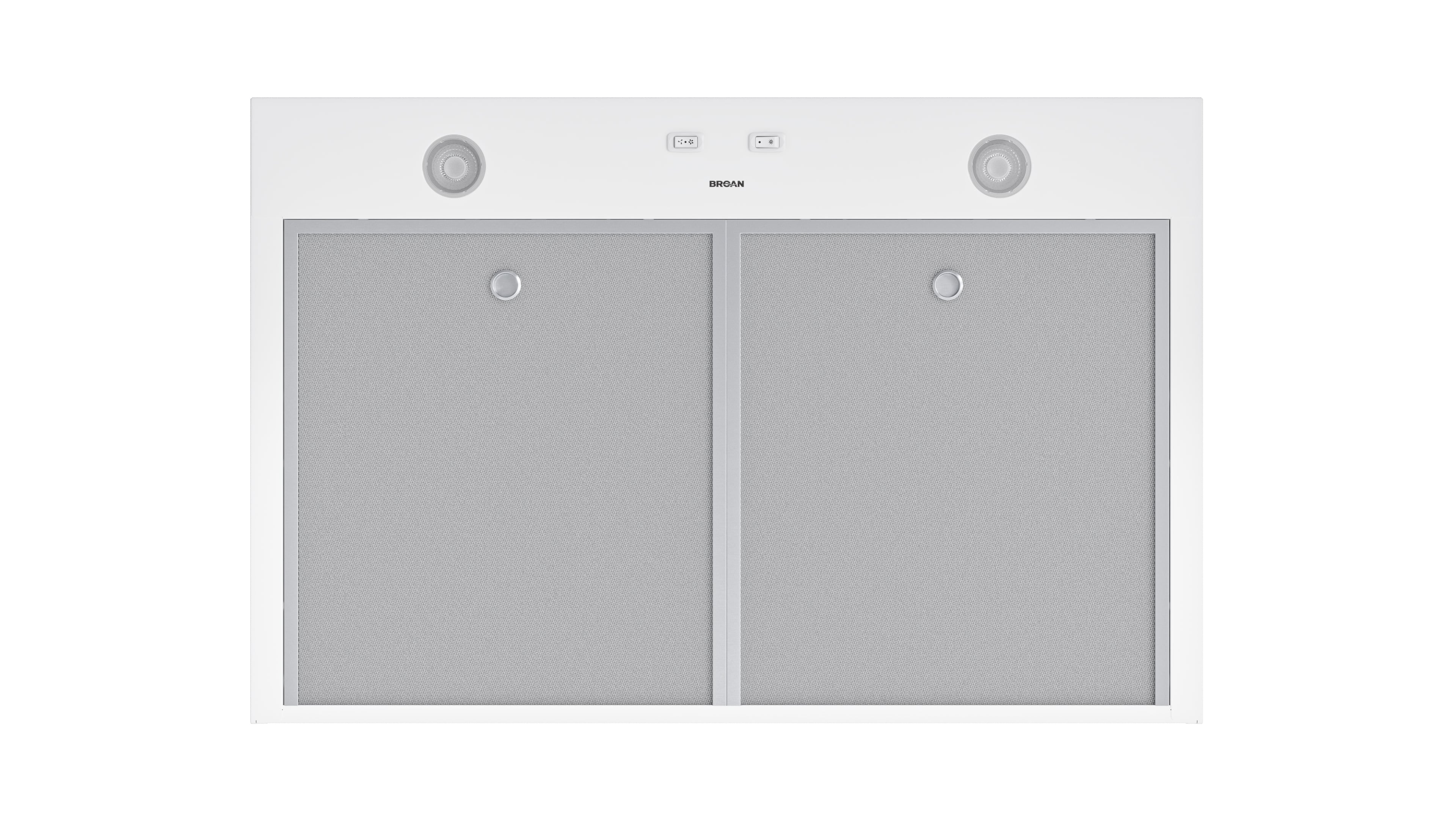 Alt View 6. Broan - Glacier 24-Inch 350 MAX Blower CFM 1.5 Sones Range Hood - White.