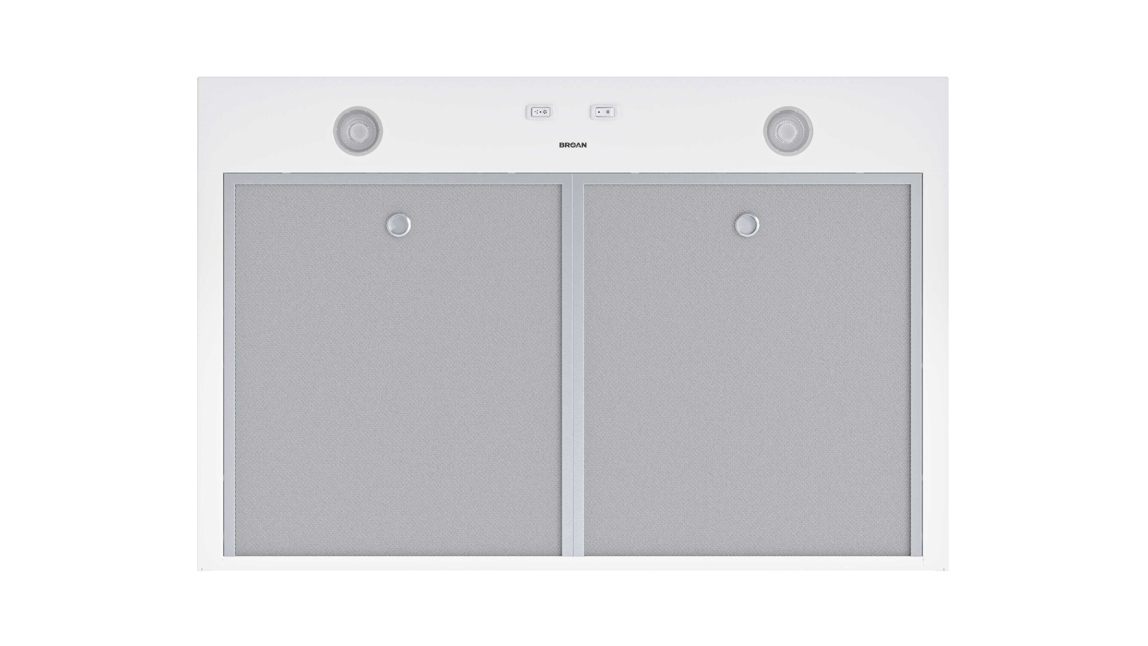 Alt View 6. Broan - Glacier 24-Inch 350 MAX Blower CFM 1.5 Sones Range Hood - White.