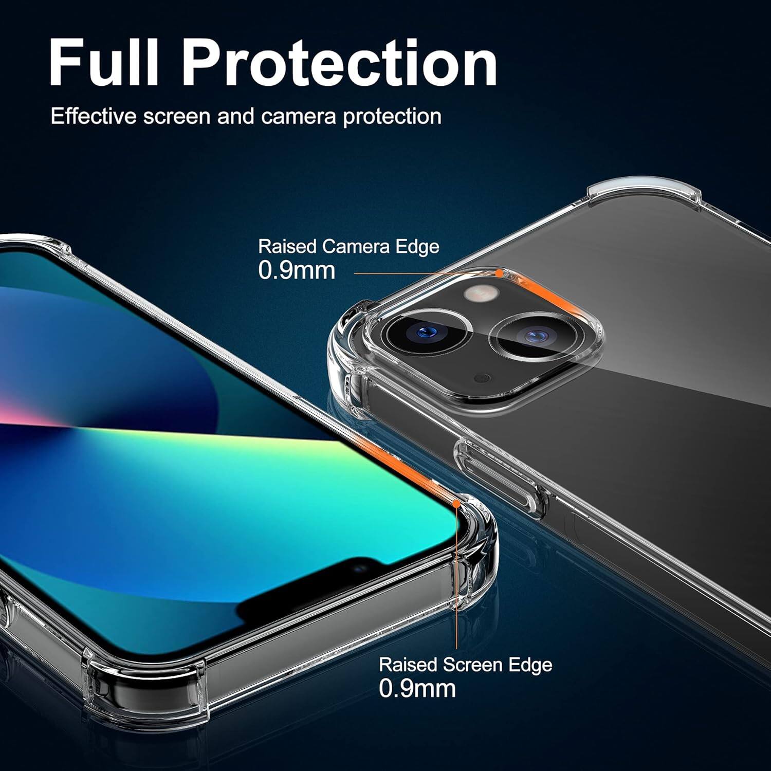Full Protection, Effective screen and camera protection, Raised Camera Edge 0.9mm, Raised Screen Edge 0.9mm