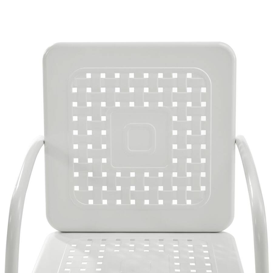 Pc Bates Crosley Furniture Bates 2Pc Retro Outdoor Chair Set 2 Armchairs White ...