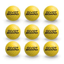 Divot Board - DBFB101 FOAM GOLF BALLS, NINE BALLS - Yellow