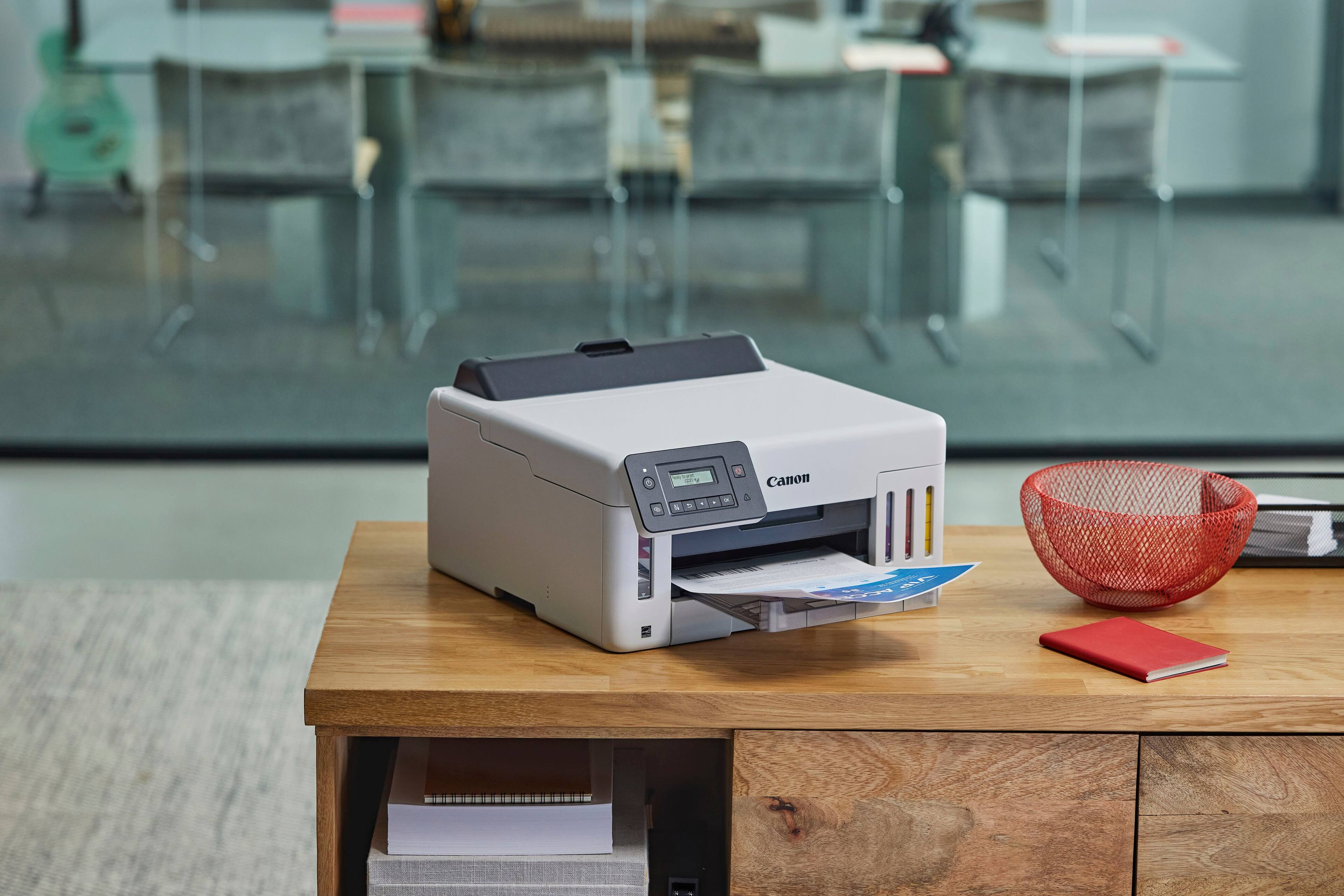 Alt View 30. Canon - Megatank GX5120 Wireless Supertank Inkjet Printer - White.