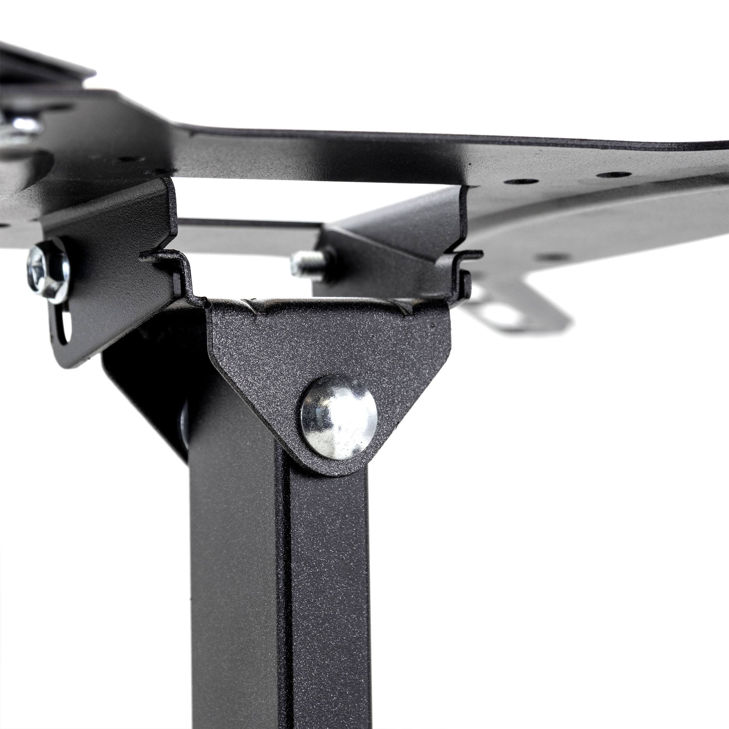 Alt View 4. MegaMounts - MegaMounts Full Motion, Tilt and Swivel Single Stud Wall Mount for 26-55 Inch  LCD, LED, and Plasma Screens - Black.