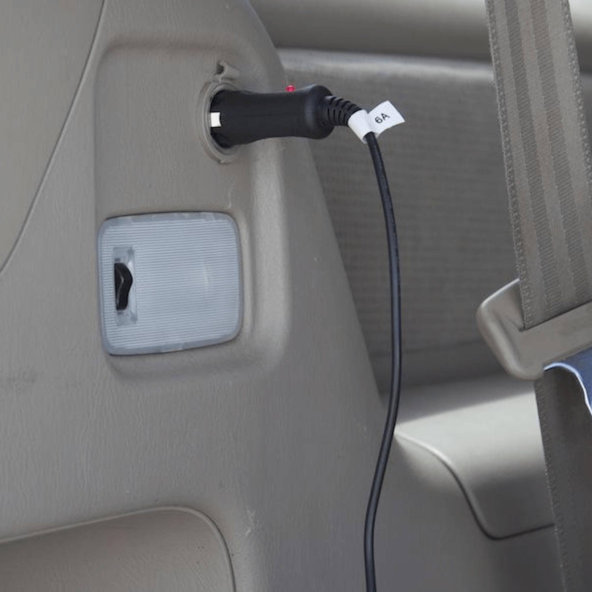 Alt View 2. Naxa - 12 Volt DC Cord To Power TVs With A Cigarette Lighter Socket - Universal Connector - Black.