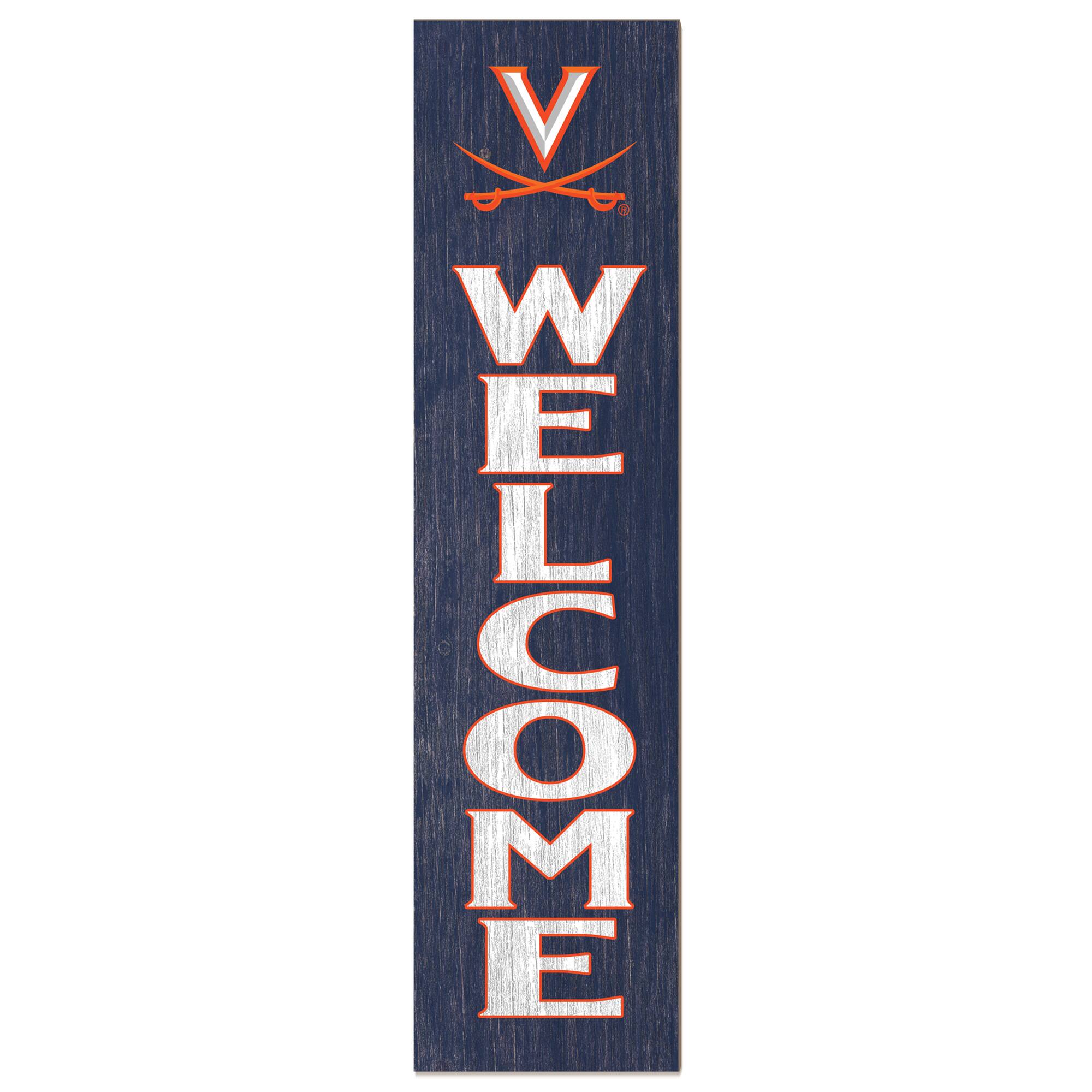 Virginia Cavaliers 12'' x 48'' Welcome Leaner