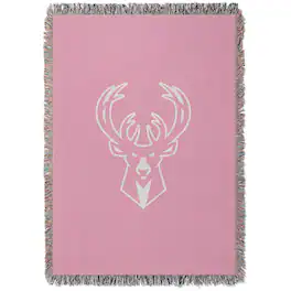 Chad & Jake - Milwaukee Bucks Woven Blanket - Pink