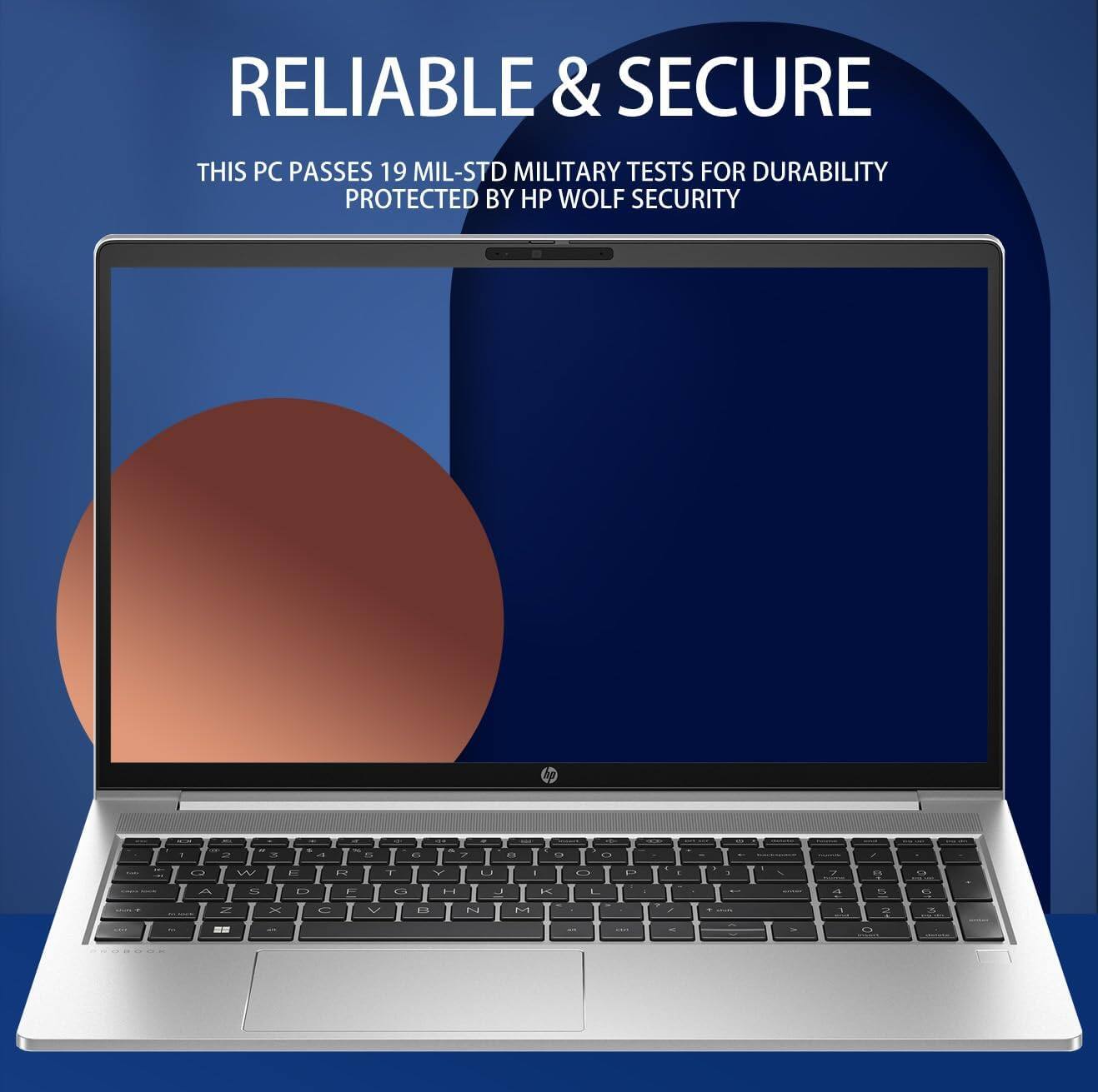 RELIABLE & SECURE

THIS PC PASSES 19 MIL-STD MILITARY TESTS FOR DURABILITY PROTECTED BY HP WOLF SECURITY