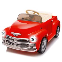 GARVEE - 12V Kids Ride On Car, Licensed Chevrolet, Parent Remote Control, 2 Speed, Music MP3, 4-Wheel Shock Absorption - Red