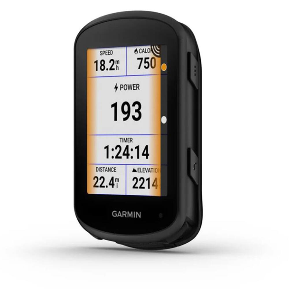 SPEED 18.2 m/h  
CALO 750  
POWER 193  
TIMER 1:24:14  
DISTANCE 22.4 m  
ELEVATION 2214  
GARMIN