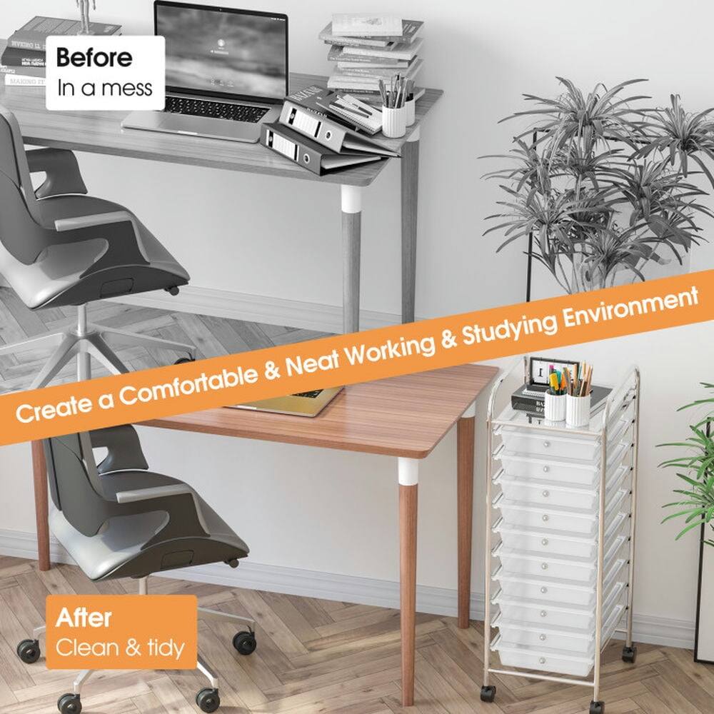 Before  
In a mess  

Create a Comfortable & Neat Working & Studying Environment  

After  
Clean & tidy