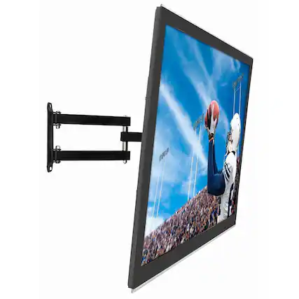 Front. Mount-It! - Full Motion Swivel TV Wall Mount for 24–55" – 20" Extension Arm, Corner-Friendly, VESA Compatible - Black.