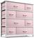 Front. Sorbus - Sorbus Dresser with 8 Drawers - Storage Chest Organizer with Steel Frame, Wood Top, Handles, Fabric Bins - Pink.