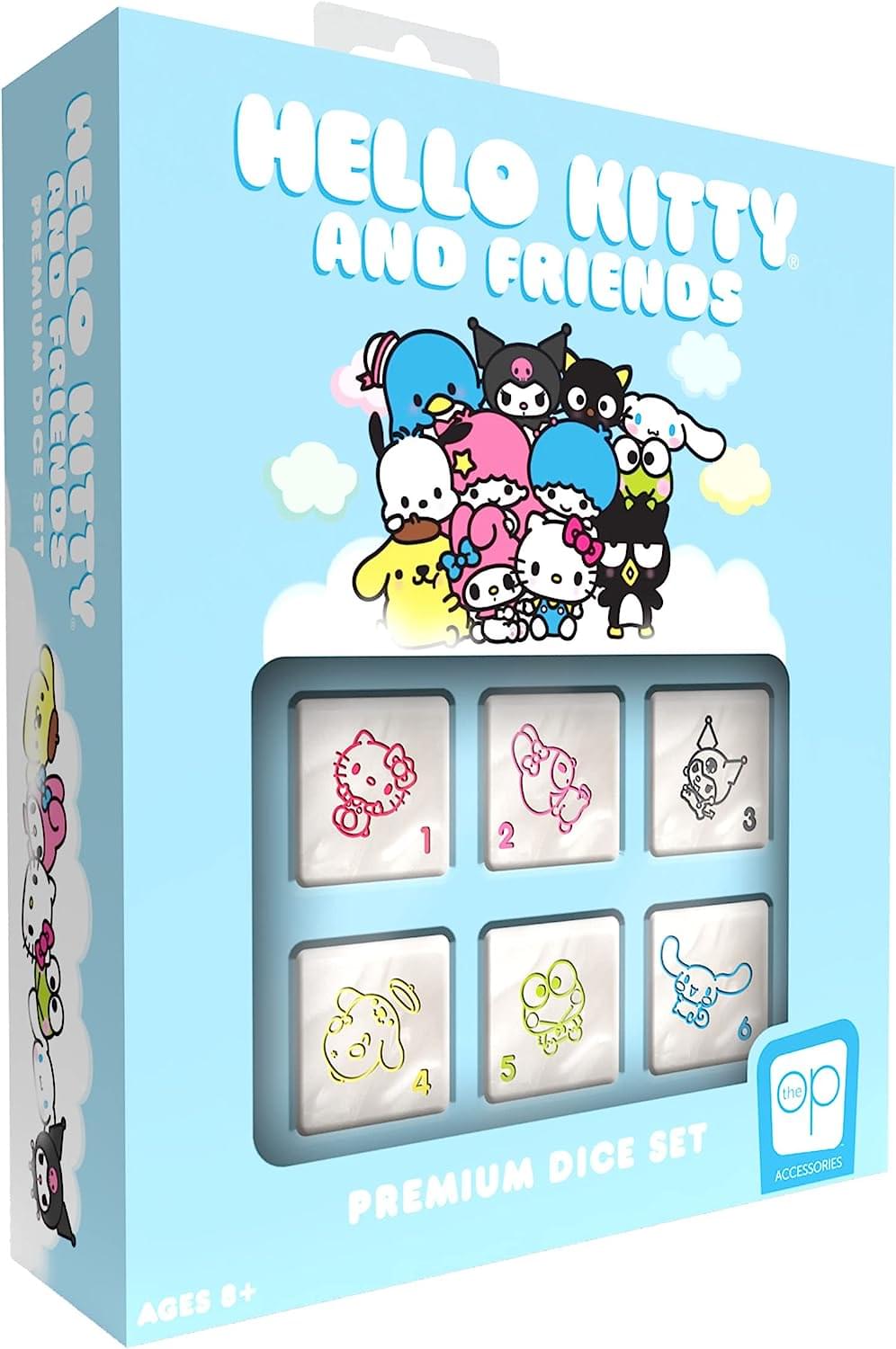 HELLO KITTY AND FRIENDS PREMIUM DICE SET  
AGES 8+  
the op ACCESSORIES