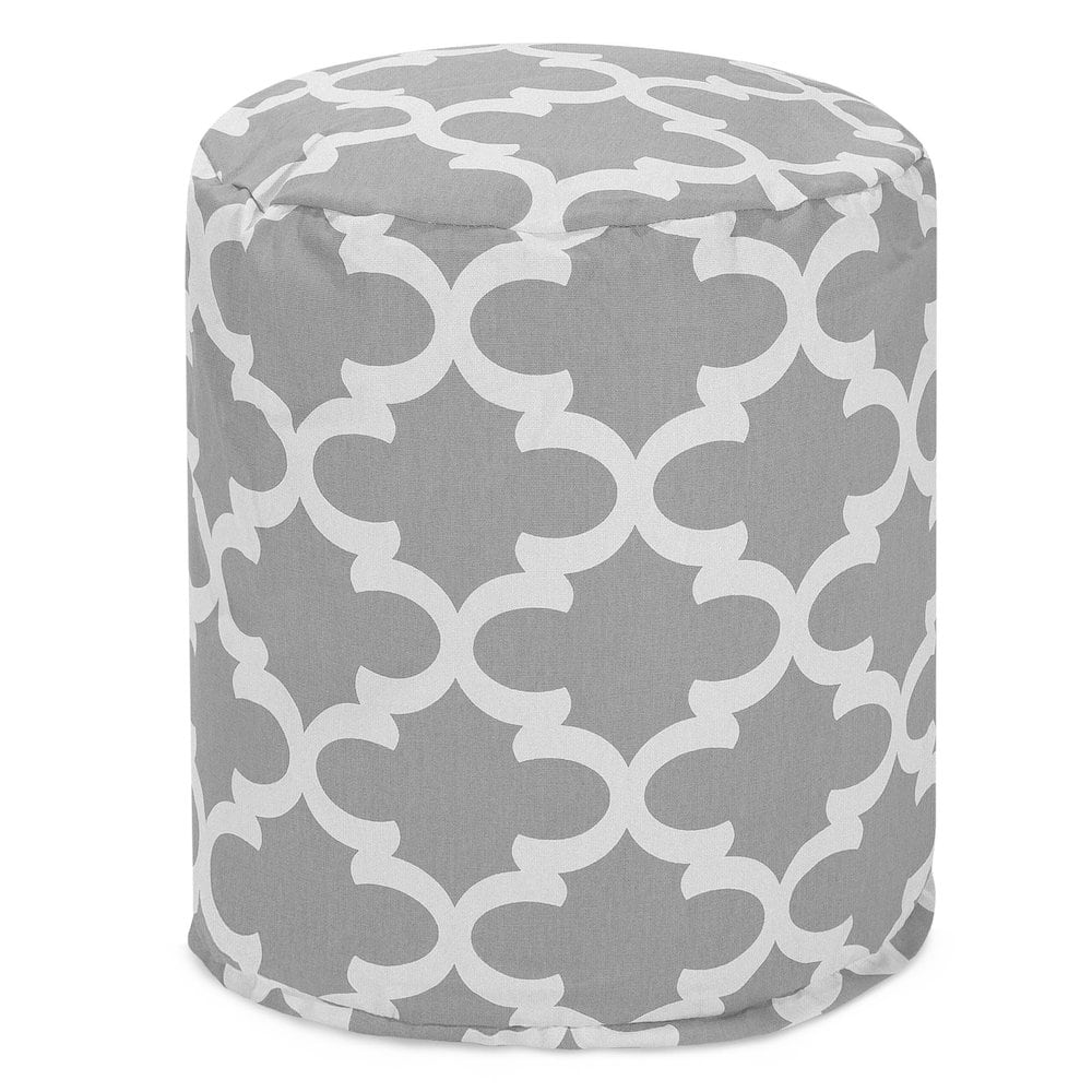 Majestic Home - Pouf Trellis - Gray