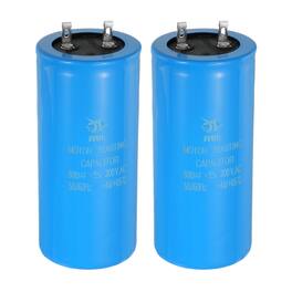 Unique Bargains - 2pcs Motor Start Capacitor, 800uf 300V CD60 Starting Running for AC/ Electric Motor