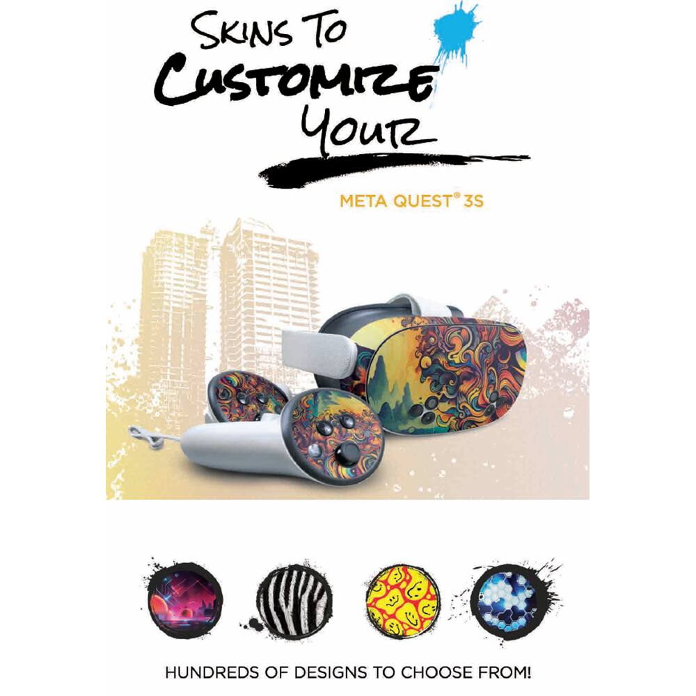 Skins to Customize Your Meta Quest 3s  
Hundreds of Designs to Choose From!