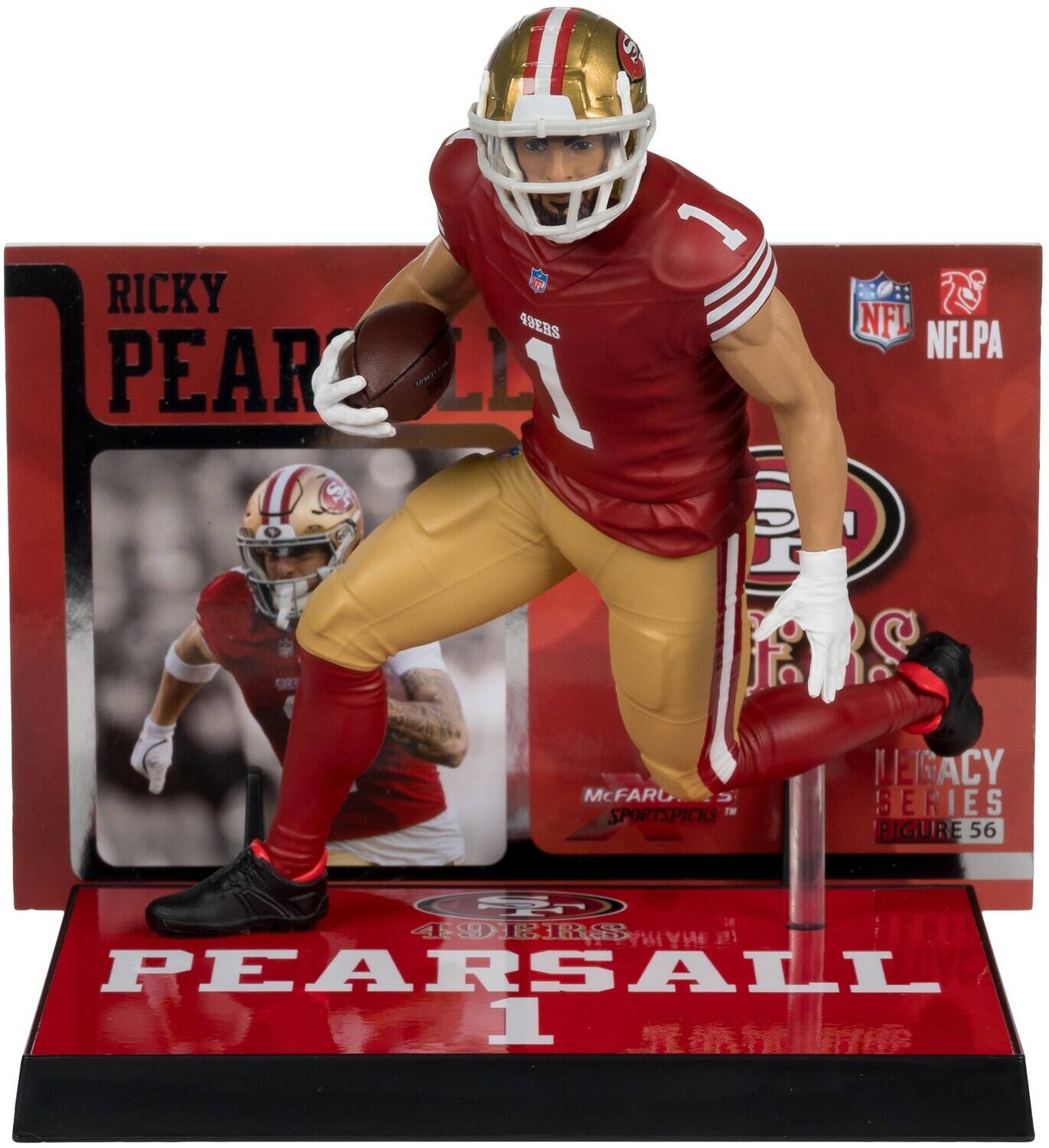 02 RICKY PEARL 49ERS LL 1 I D NFL NFLPA S McFARLANE TM SPORTSPICKS LEGACY SERIES FIGURE 56 O 9 PEARSALL 1